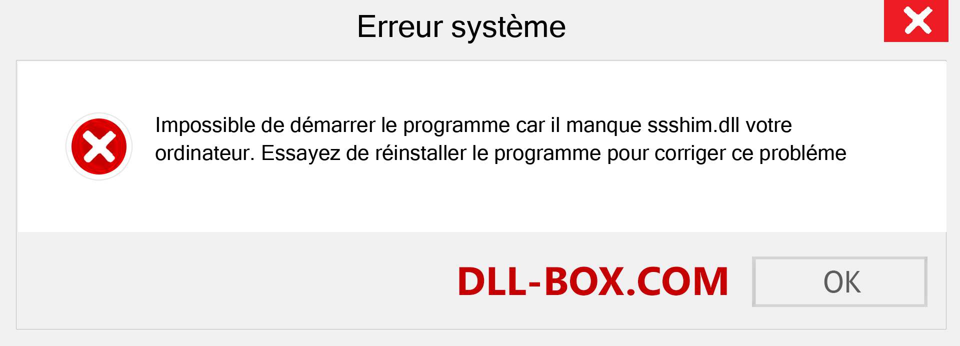 Le fichier ssshim.dll est manquant ?. Télécharger pour Windows 7, 8, 10 - Correction de l'erreur manquante ssshim dll sur Windows, photos, images